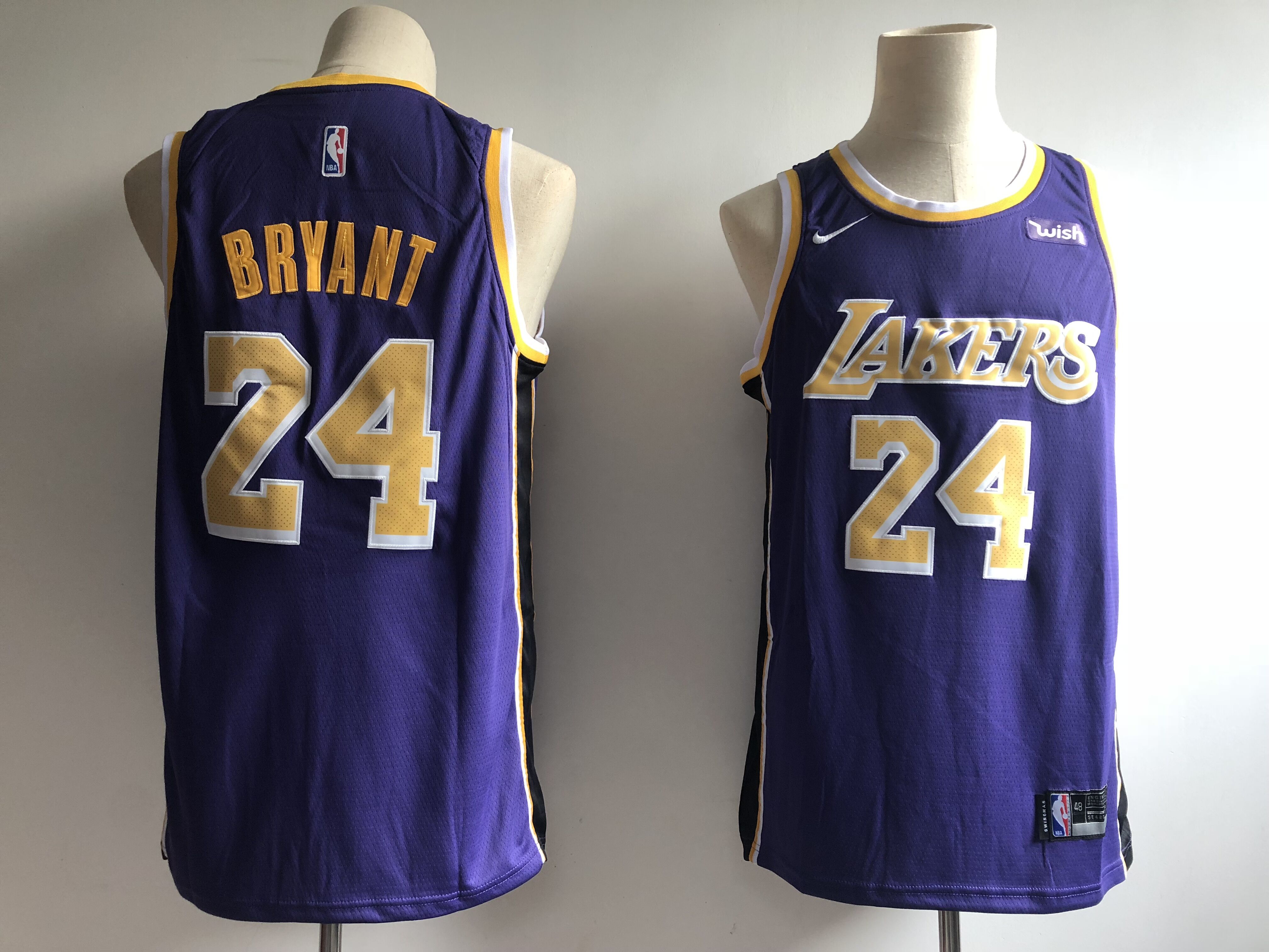 Men Los Angeles Lakers #24 Bryant purple Game Nike NBA Jerseys->los angeles lakers->NBA Jersey
